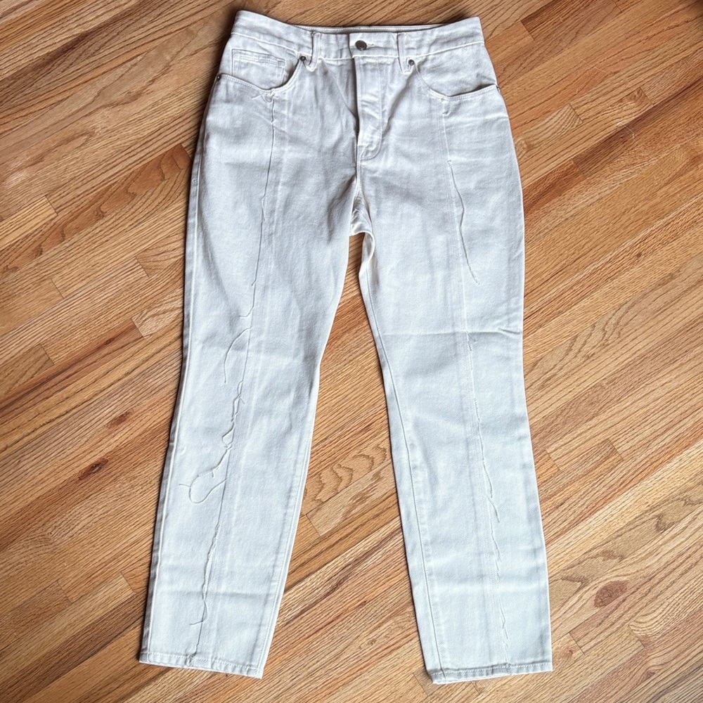 Good American 28/6 Cream Jeans